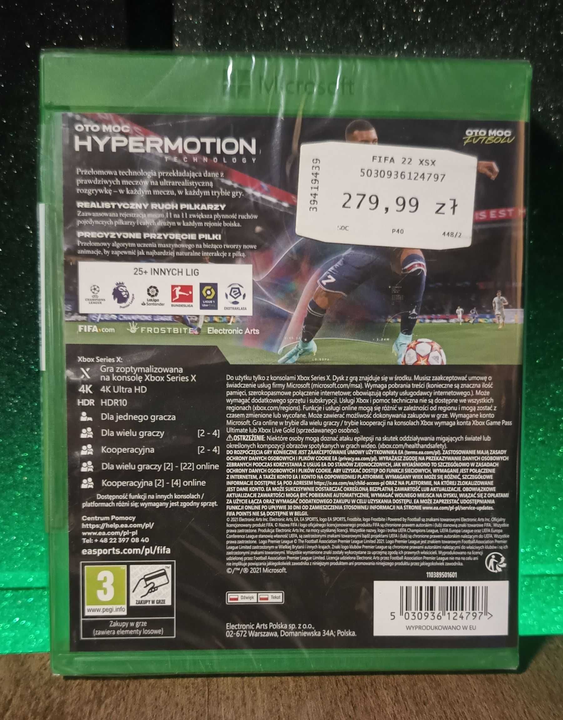 FIFA 22 Xbox Series X - najlepsza gra sportowa, piłka nożna PL DUBBING