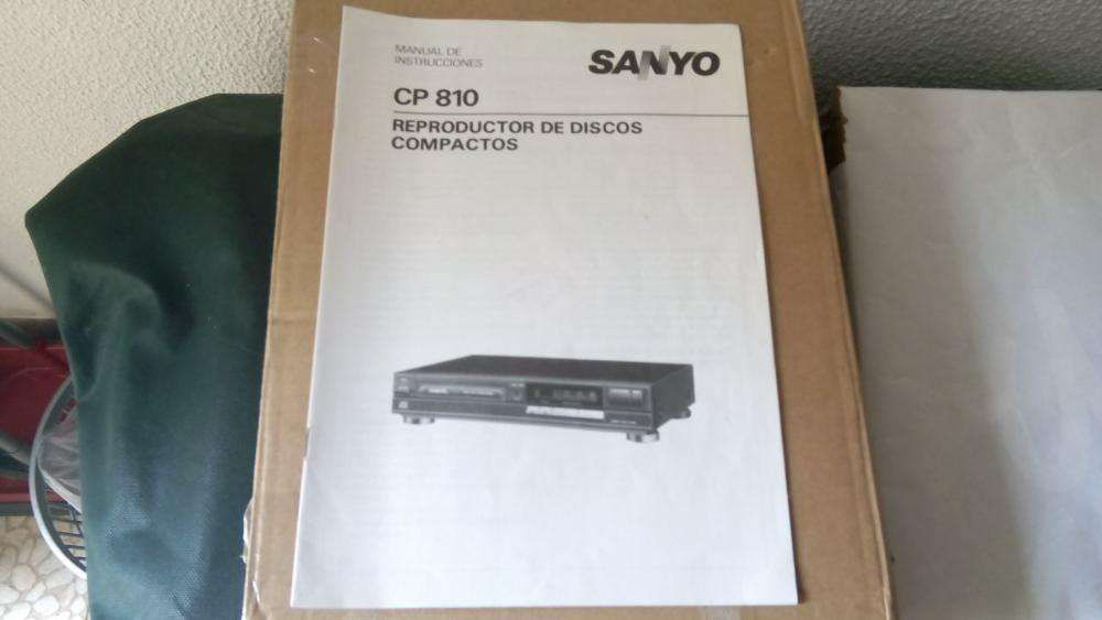 Manual Instruções Reproductor Discos Compactos Sanyo CP 810