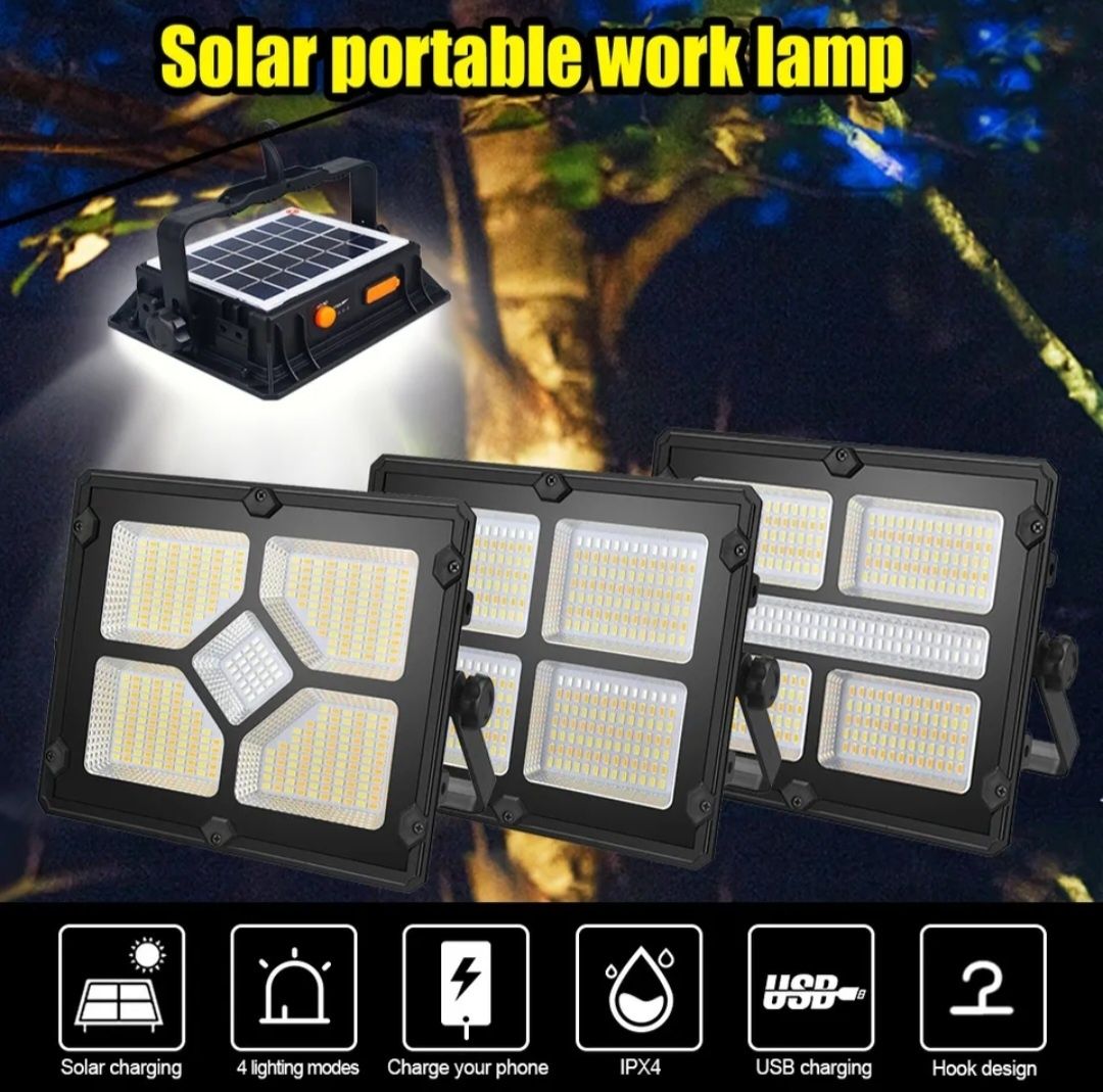 Latarka Solarna Lampa Solarna Halogen Solarny Powerbank Sklep Premium