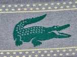 Lacoste grubszy obustronny haft ręcznik plażowy kąpielowy duży 100/180