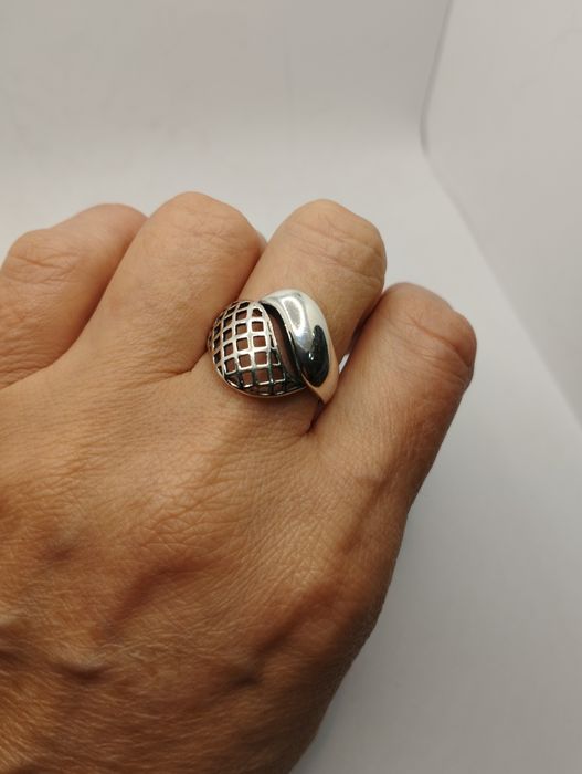 Srebrny pierścionek, próba 925, rozmiar 21