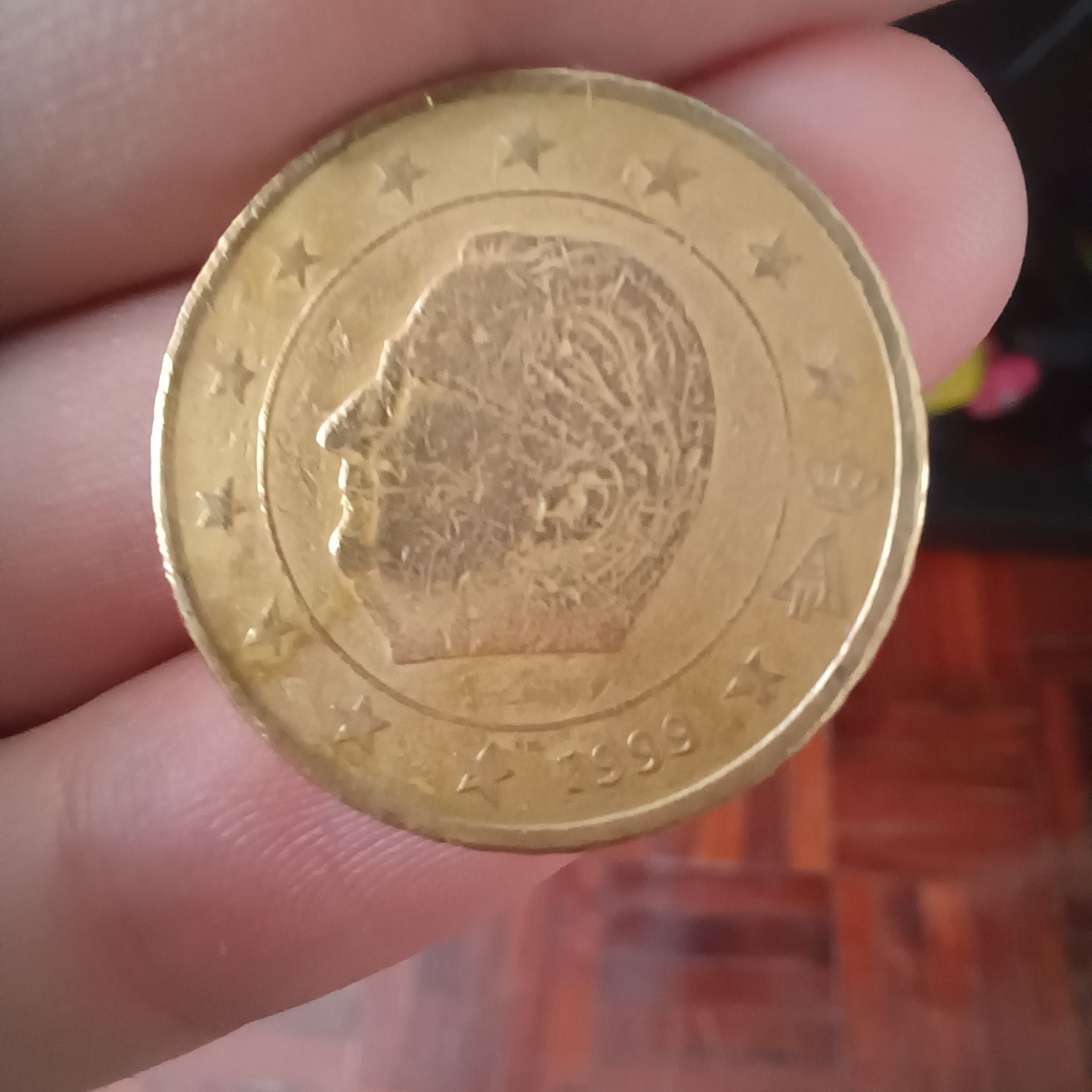 Moeda Bélgica 1999 50 cent
