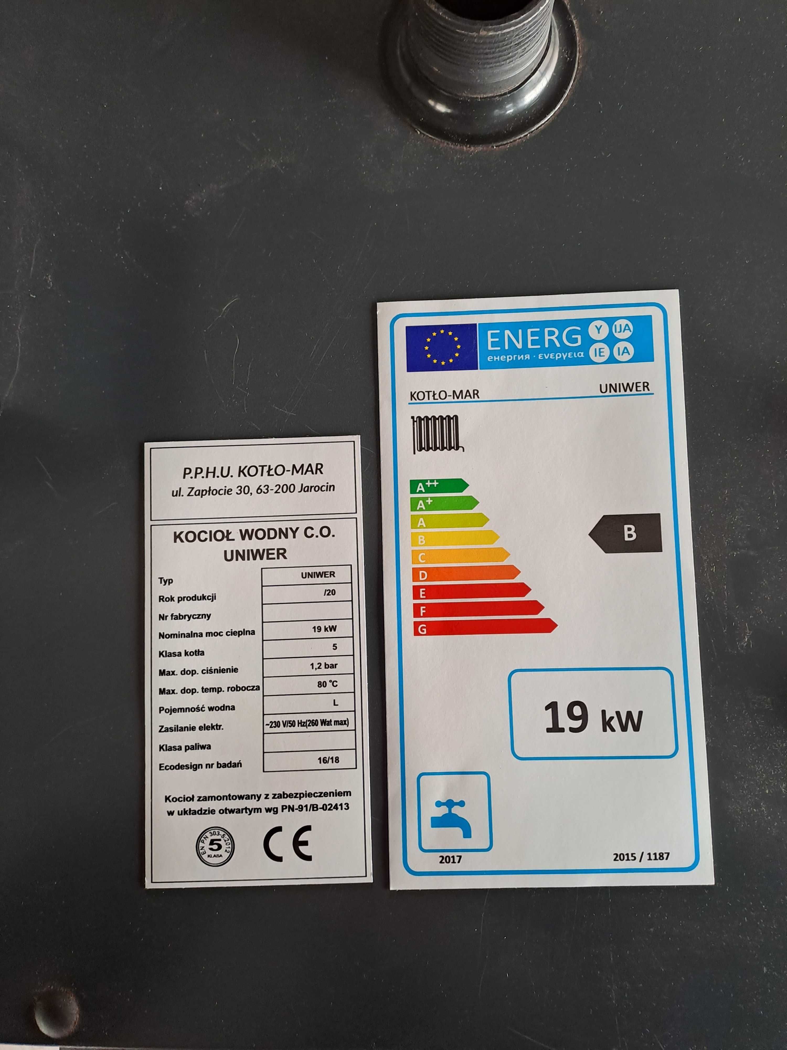 Piec 19kw do 160m2 KOCIOŁ NA Drewno Węgiel Duży zasyp Dostawa GRATIS