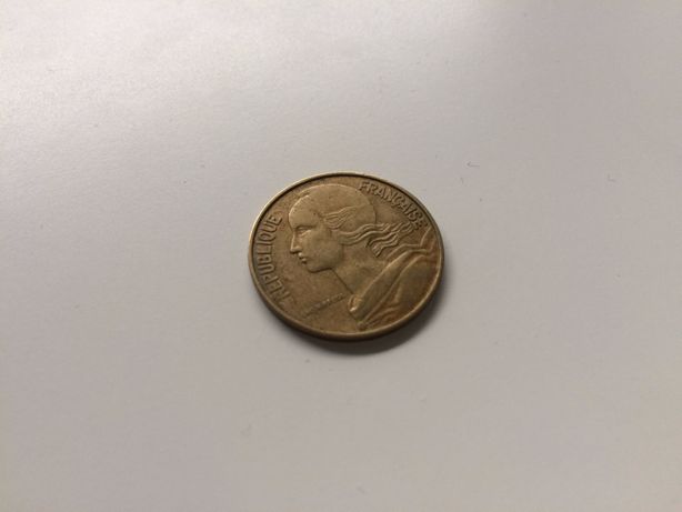 Moneta Francja 20 Centimes Centymów Marianne 1964 Paris Lagriffoul