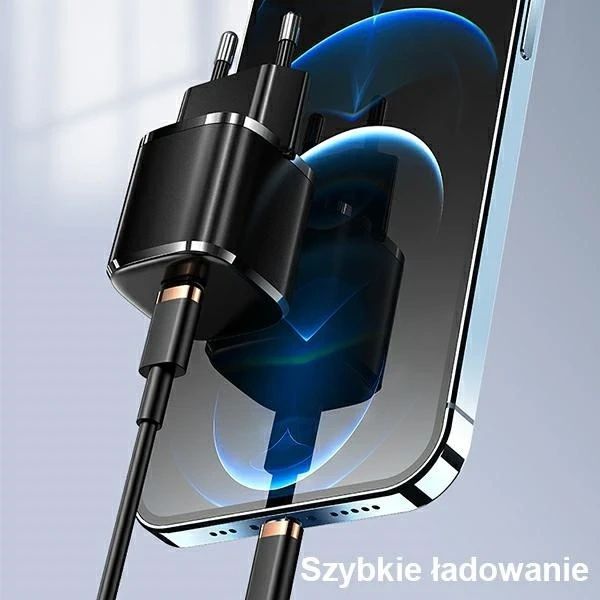 USAMS Ładowarka sieciowa 1x USB-C T36 mini 20W + kabel USB-C-Lightning