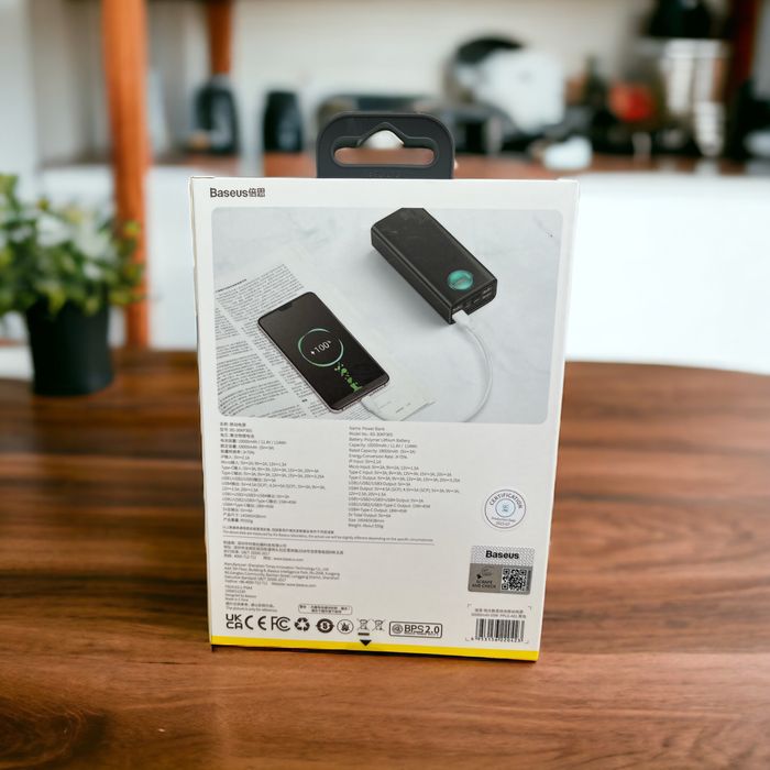Повербанк PowerBank Baseus 30000mah,65w,тільки з фабрики, рік гарантія