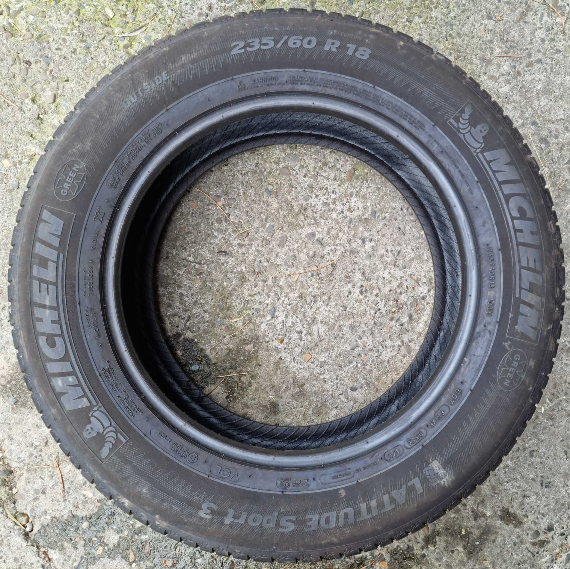 235/60R18 Michelin Latitude Sport 3  * Opona * Zimowa* 1 szt** # 209 K