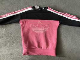 Bluza adidas 98 rozowo czarny