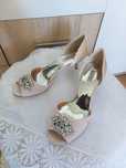Buty ślubne Badgley Mischka 39 pudrowy róż