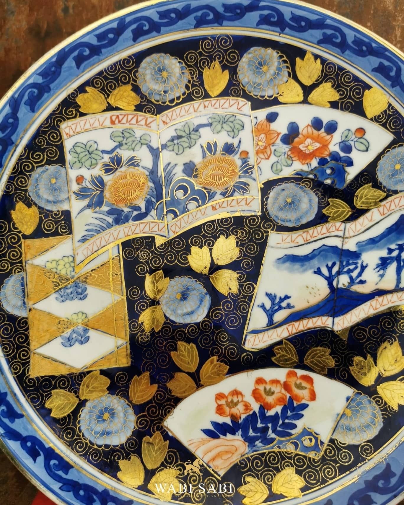 Prato de Porcelana Japonêsa