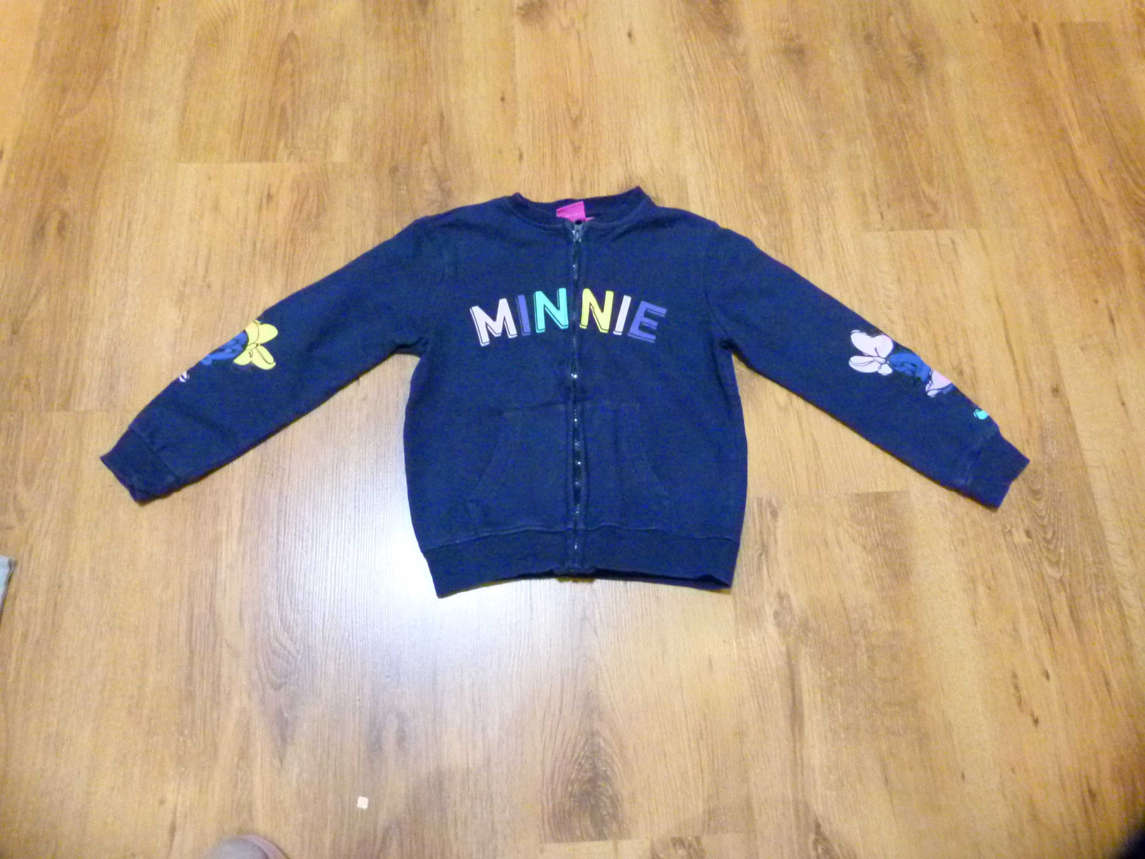 rozm 128 Disney Minnie Mouse bluza granatowa na zamek