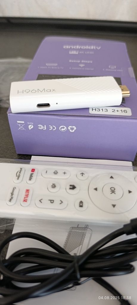 Смарт Android TV 14 приставка H96Max 2/16 Gb WiFi 6 Bluetooth пульт+Го
