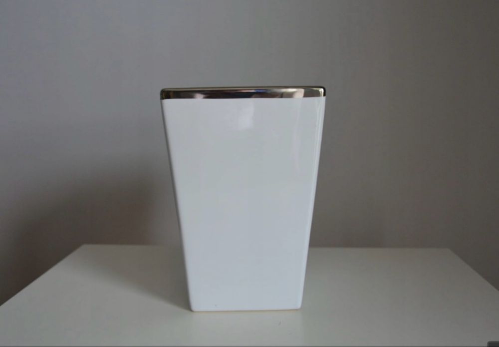 Biało-srebrna Osłonka Glamour - 2sz - Zwężany Kwadrat