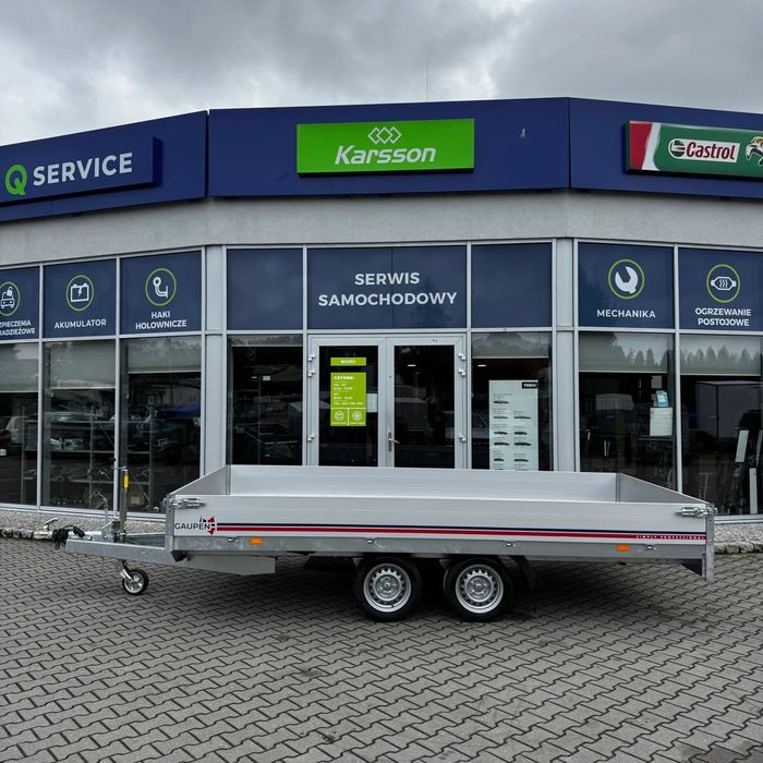 Neptun Przyczepa towarowa Neptun 405x197,5x30 DMC 2700kg N27-405 2 HL  405x197,5x30 DMC 2700kg Niskie podwozie Wszystkie burty otwierane