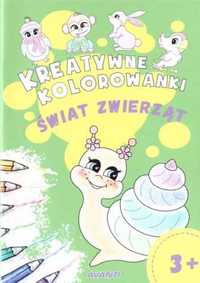 Kreatywne kolorowanki. Świat zwierząt - praca zbiorowa