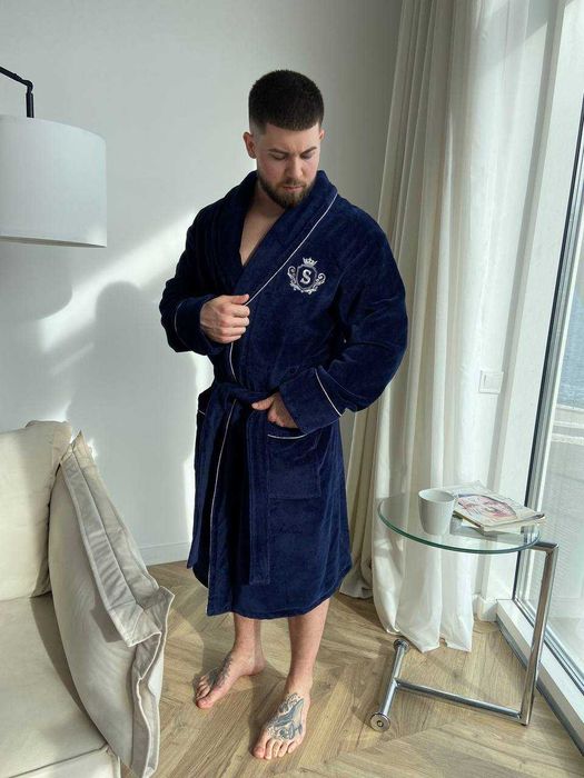Халат іменний махровий з індивідуальною вишивкою