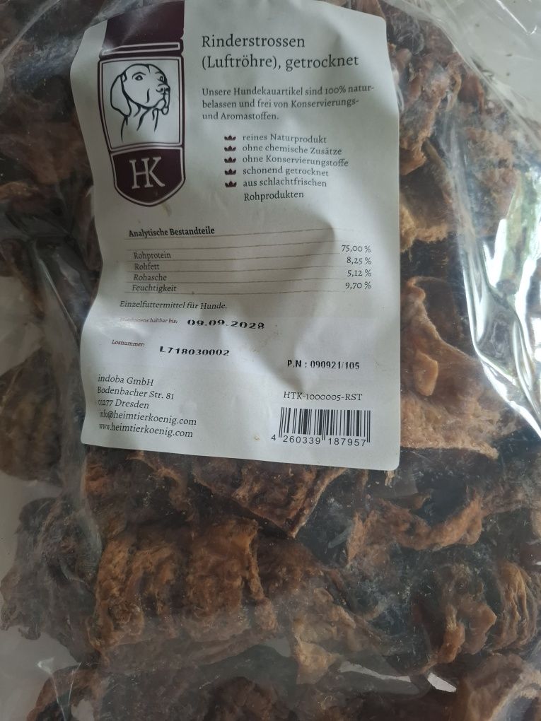 Przekąski gryzaki dla psa krtanie