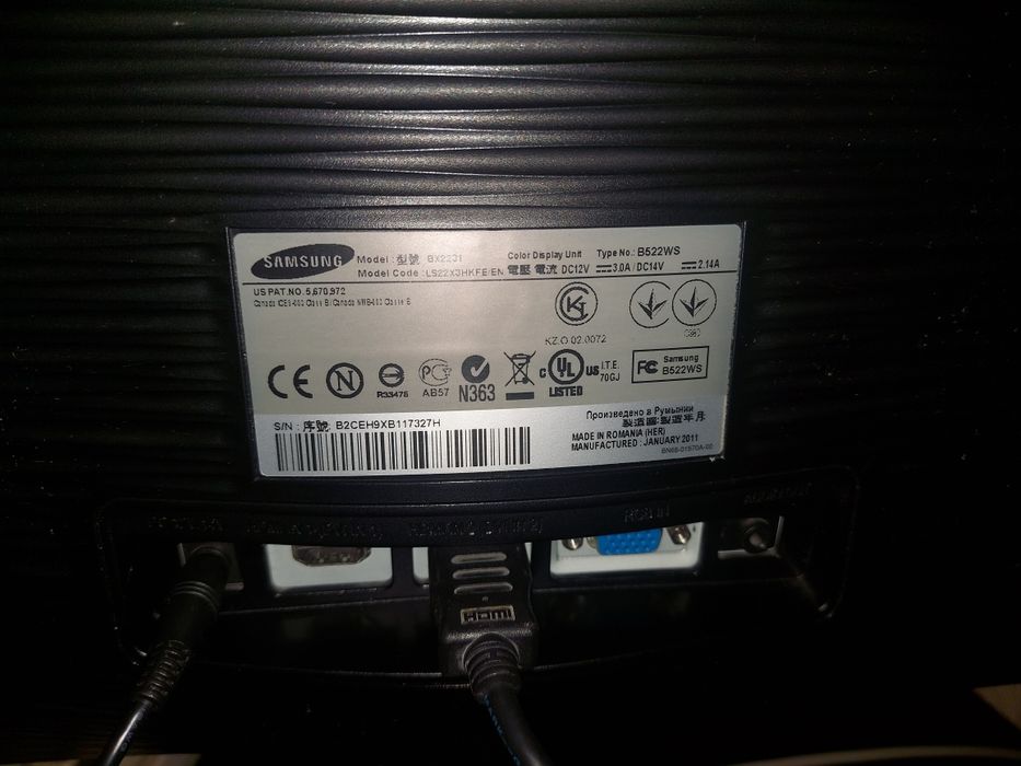 Продам монитор самсунг SyncMaster BX2231 vga hdmi 2