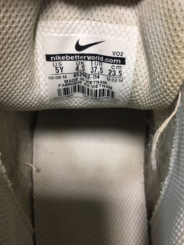 85. Oryginalne Nike air max białe adidasy buty 37,5 wiosna pro