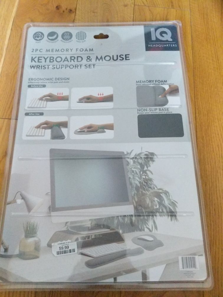 Podpórki pod nadgarstek do myszki i klawiatury