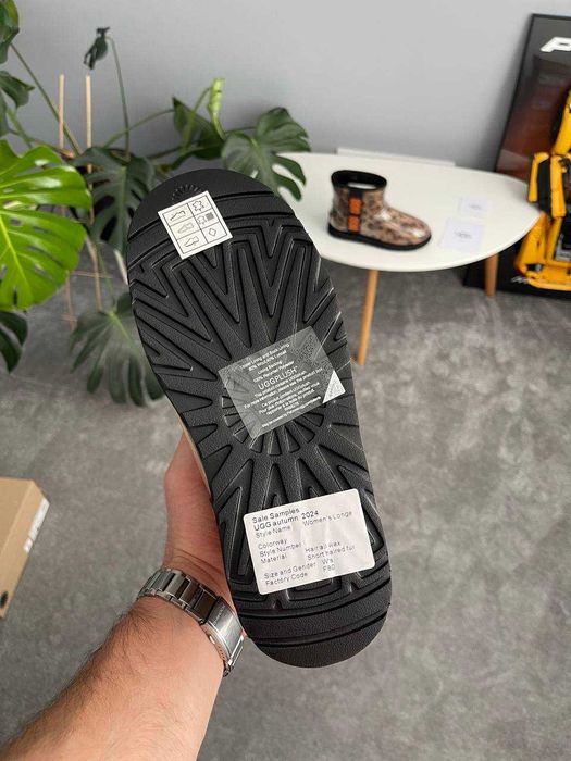Женские сапоги UGG Classic Clear Mini Boot Leopard 36-41 Натур Овчина!
