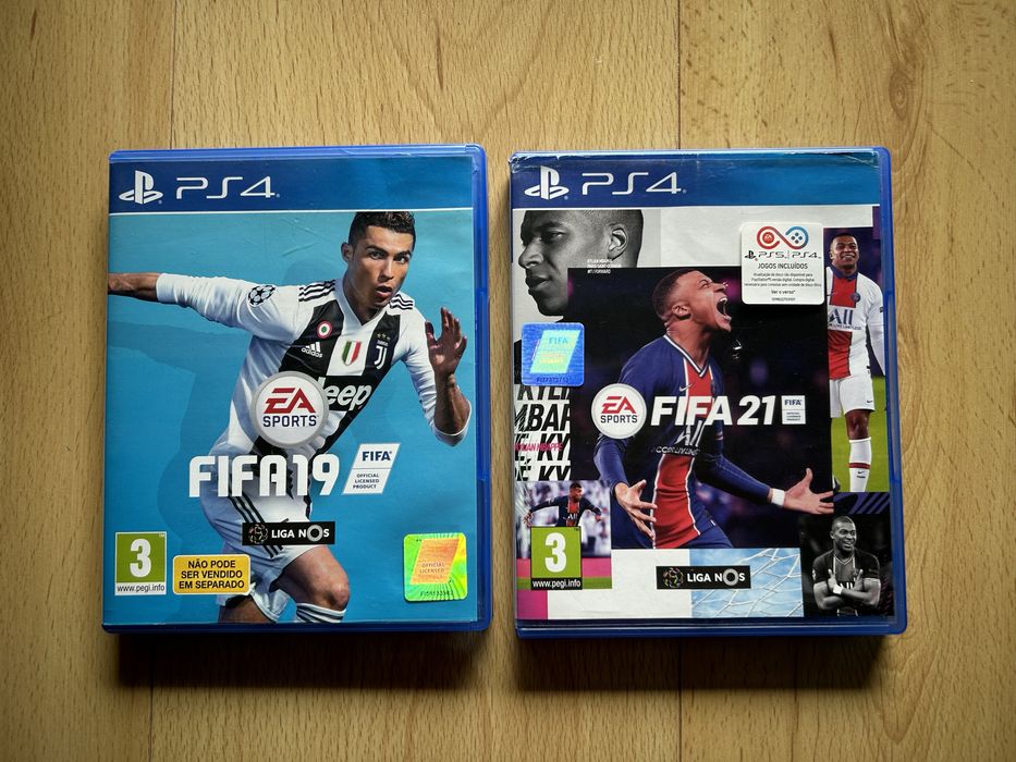 Lote de Jogos para PS4 - FIFA 19 e FIFA 21