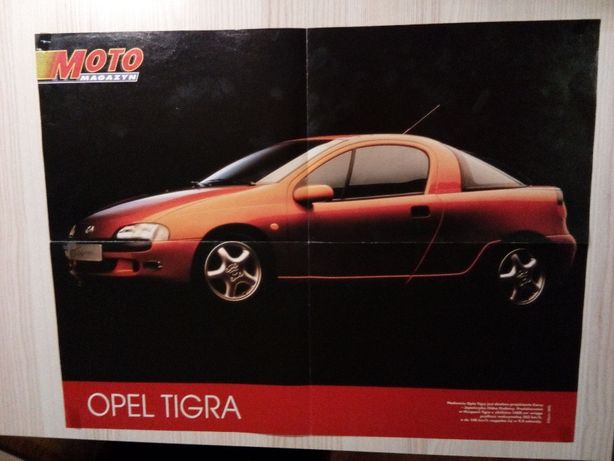Plakat Poster Opel Tigra/Morgan Plus 8 53cm x 41cm Samochody Auto Cars