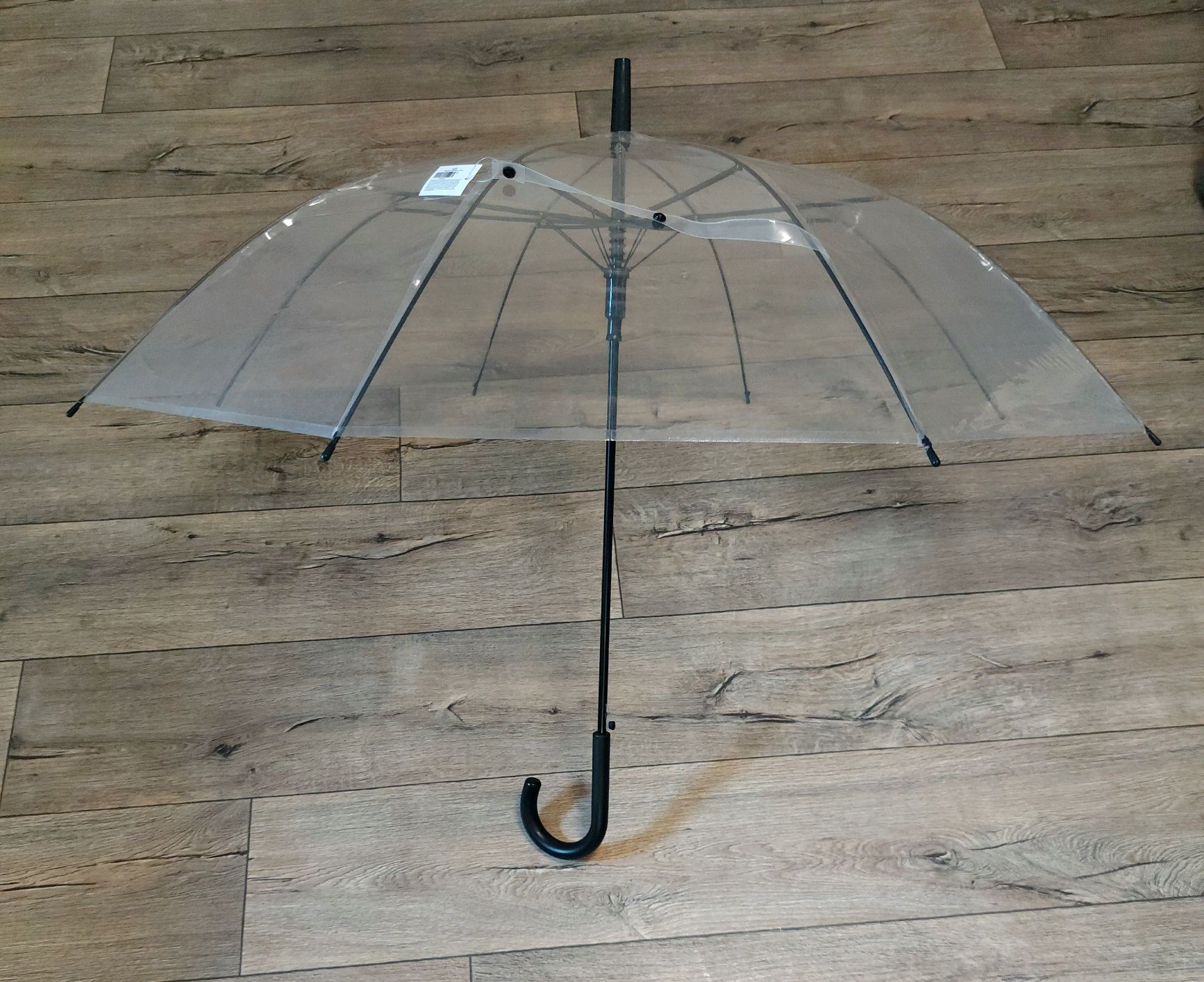 Прозрачный зонт- трость