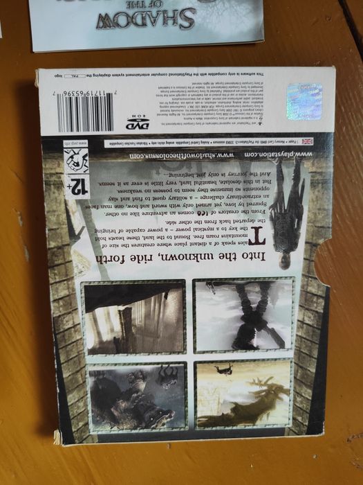 Shadow of the Colossus ps2 gra PlayStation 2 Limitowana edycja kartki