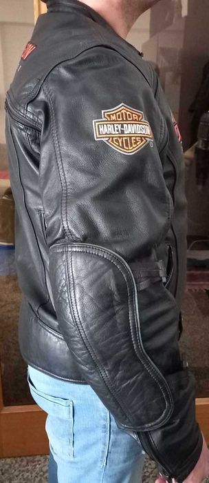 casaco em pele harley davison