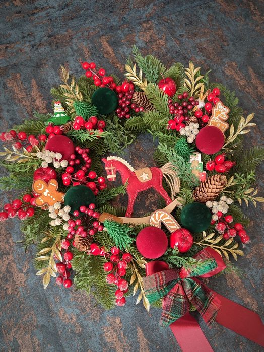 Wianek świąteczny - Świateczna Karuzela