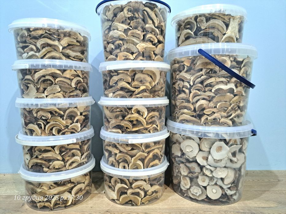 Білі гриби сушені з Карпат! 3л відерце