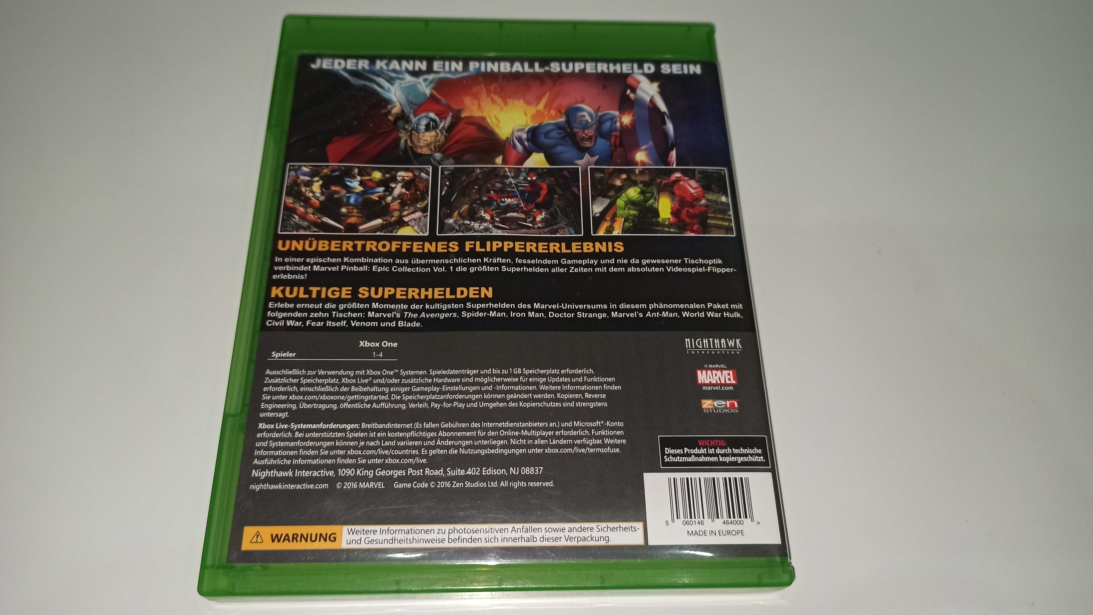 xbox one MARVEL PINBALL EPIC COLLECTION flipery pinball