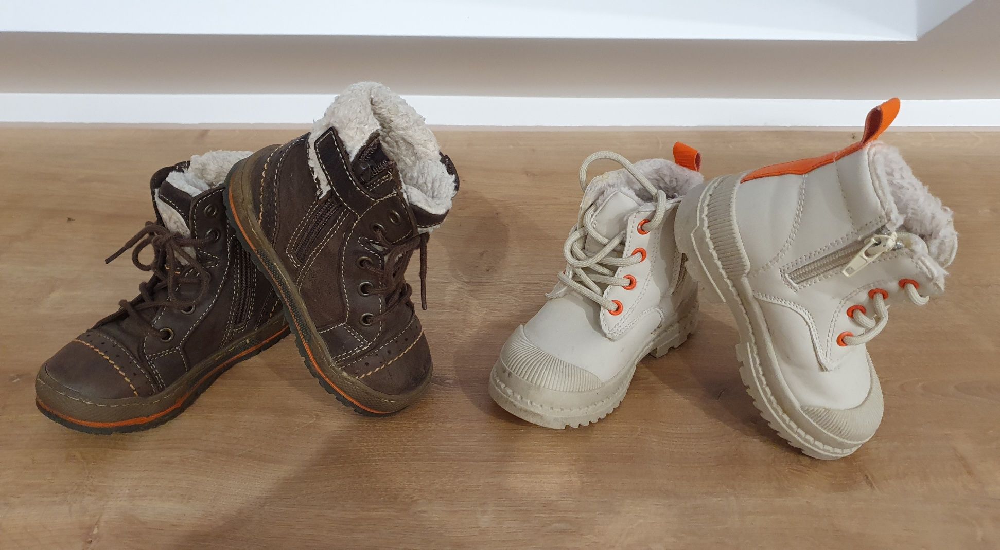 Buty 23 zima zimowe chłopiec zestaw