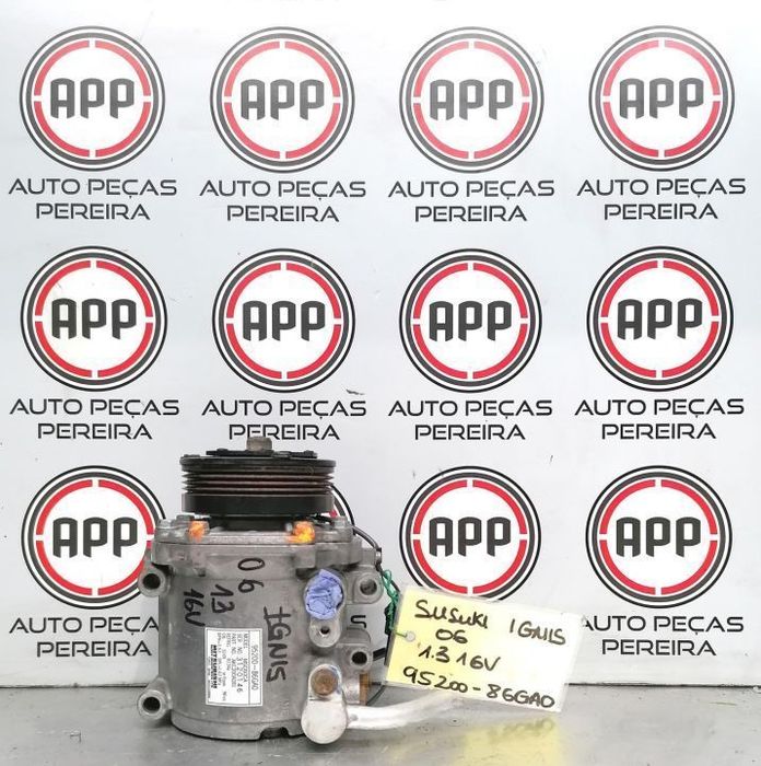 Compressor ar condicionado Susuki Ignis 1.3 16V de 2006 referência 95200- 86GA0