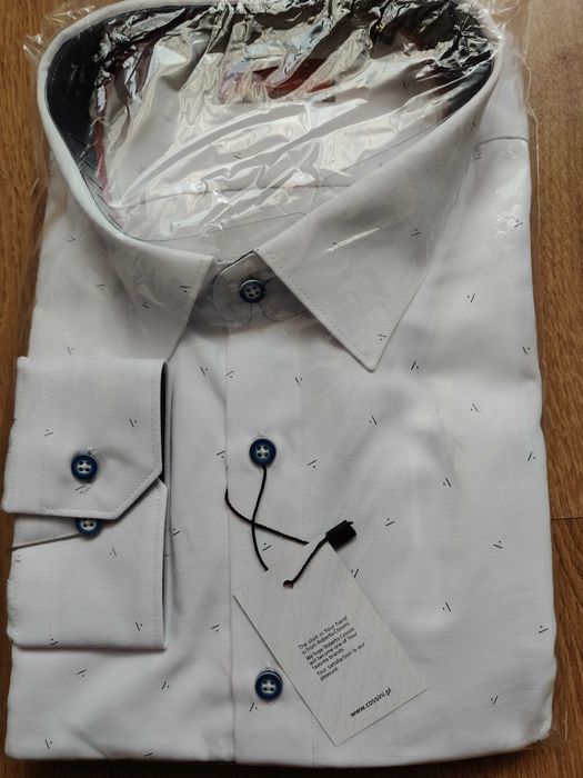 Koszula męska Roberto Cossini, 176-182/45, długi rękaw