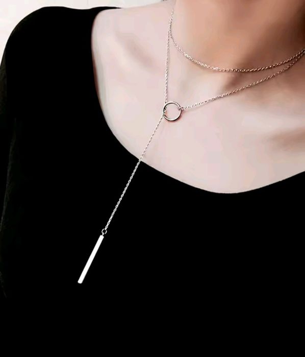 Підвіска на шию срібляста