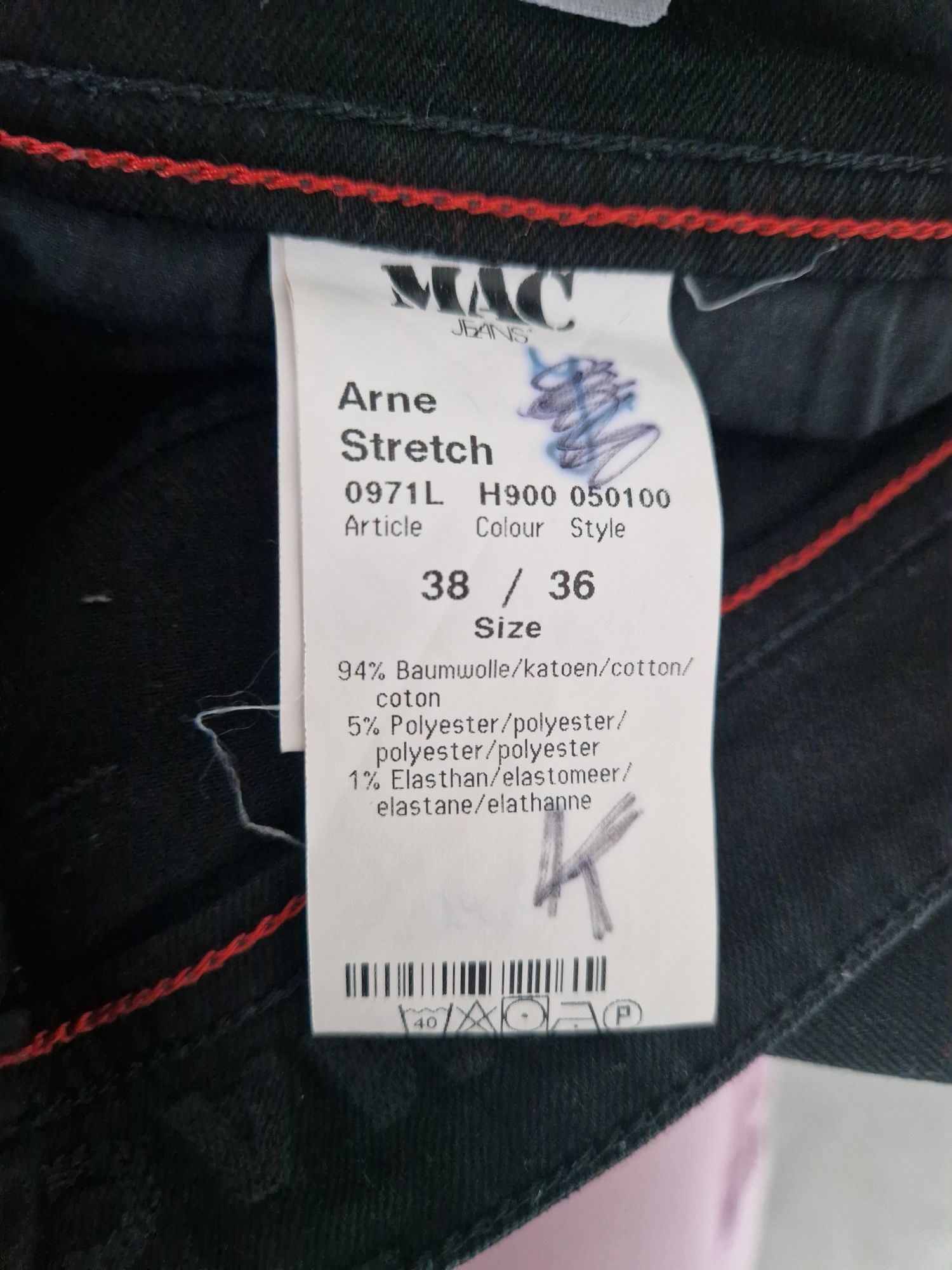 Czarne męskie jeansy Mac Jeans