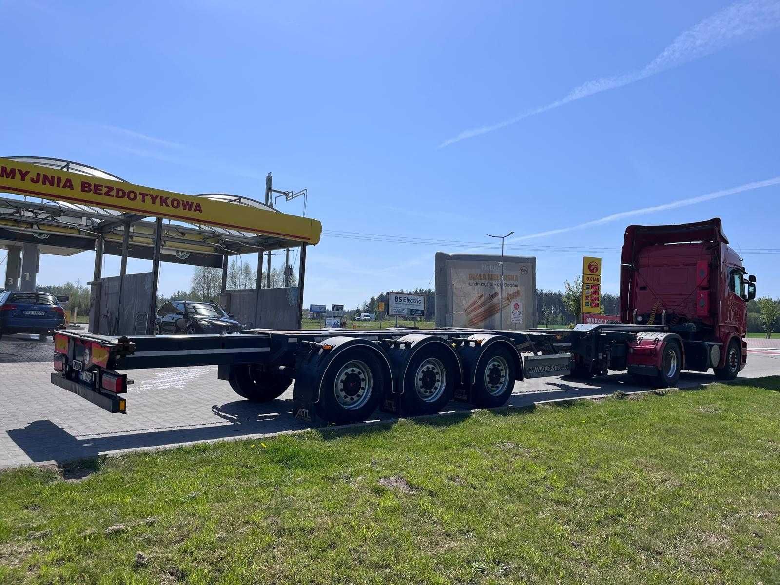 Naczepa podkontenerowa D-TEC FT-LS-S / Flexi Trailer STAN BARDZO DOBRY