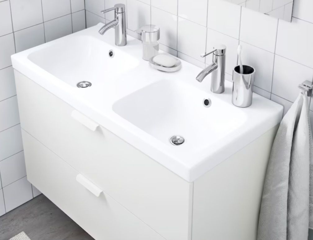 Nowa 1/2 ceny Podwójna umywalka, 103 cm  ODENSVIK z IKEA