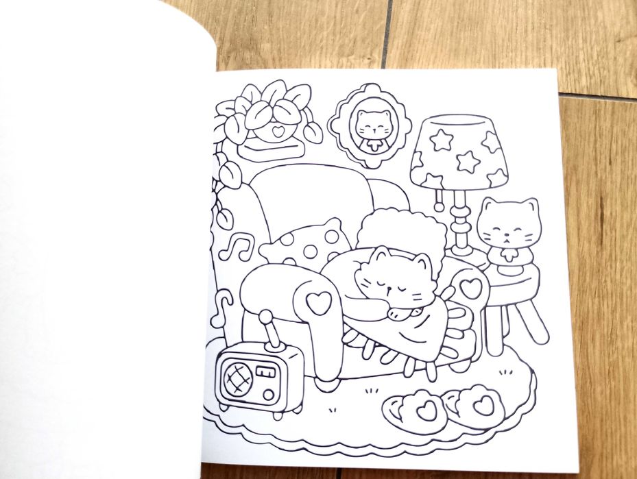 Cat Life, Funny and Cute Coloring Book, kolorowanki.