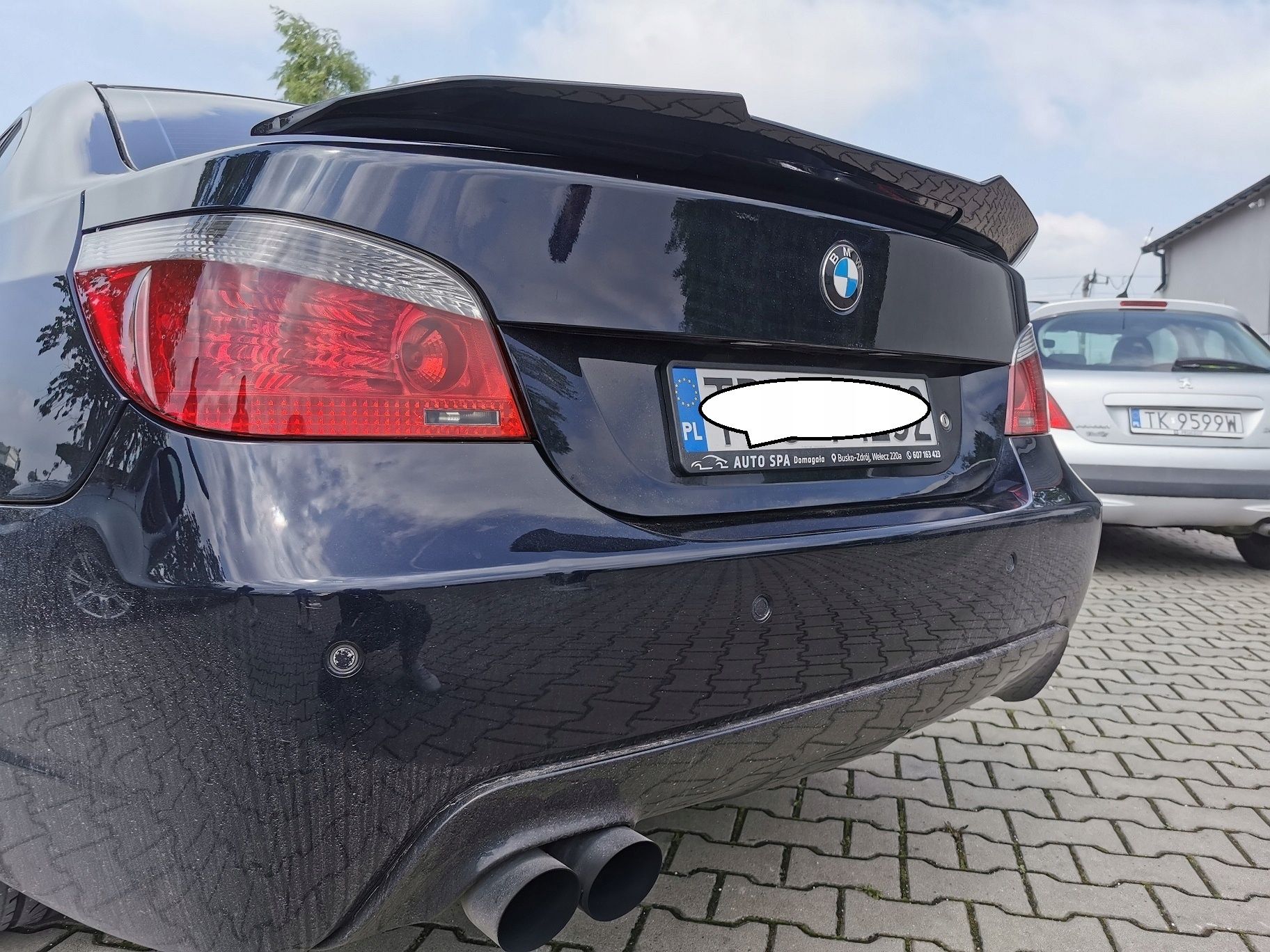 Lotka dokładka spoiler BMW E60 PSM LOOKczarny połysk