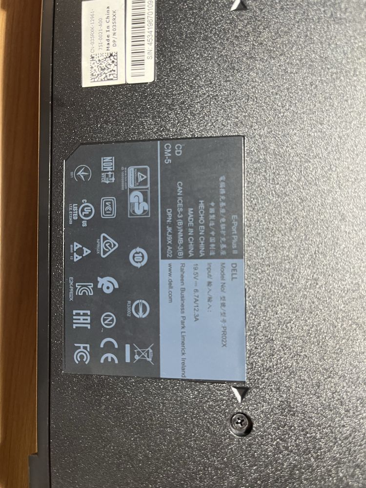 Docking station Dell PR02X