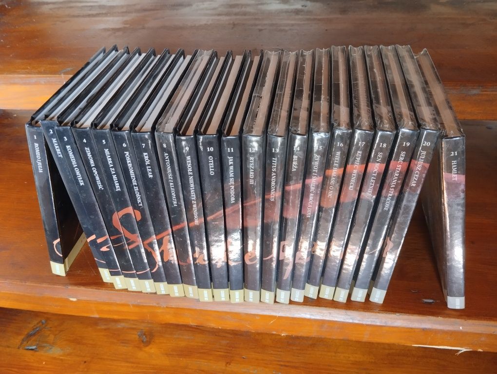 Szekspir, kolekcja, 21 DVD