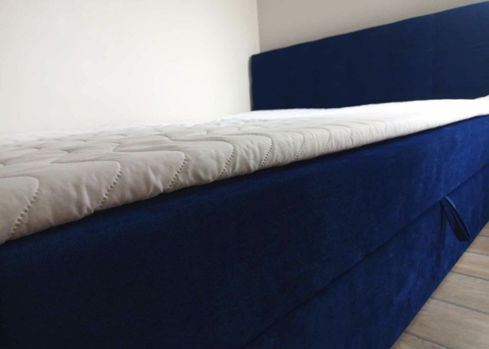 Łóżko sypialniane z pojemnikiem + toper 140/160/180x200 Nowe