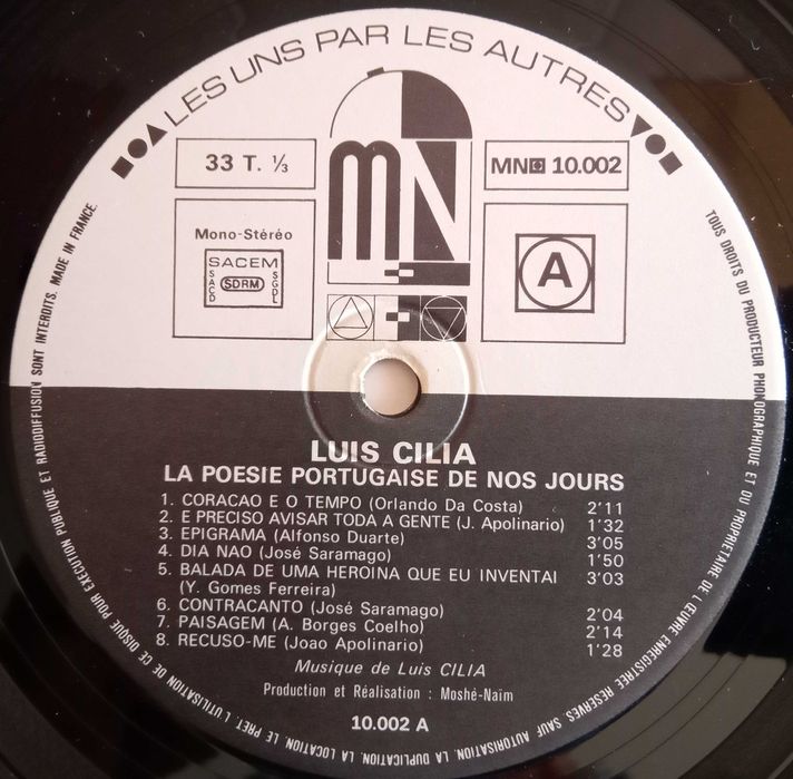 Luís Cília	- - - - -	La Poésie Portugaise de Nos Jours et ... - 1	- LP
