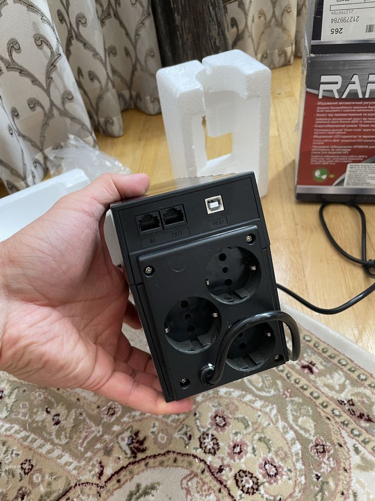 Безперебійник (дбж) Powercom RPT-800AP Schuco