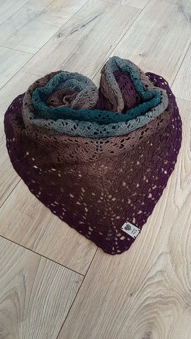 Chusta HandMade szydekło ombre