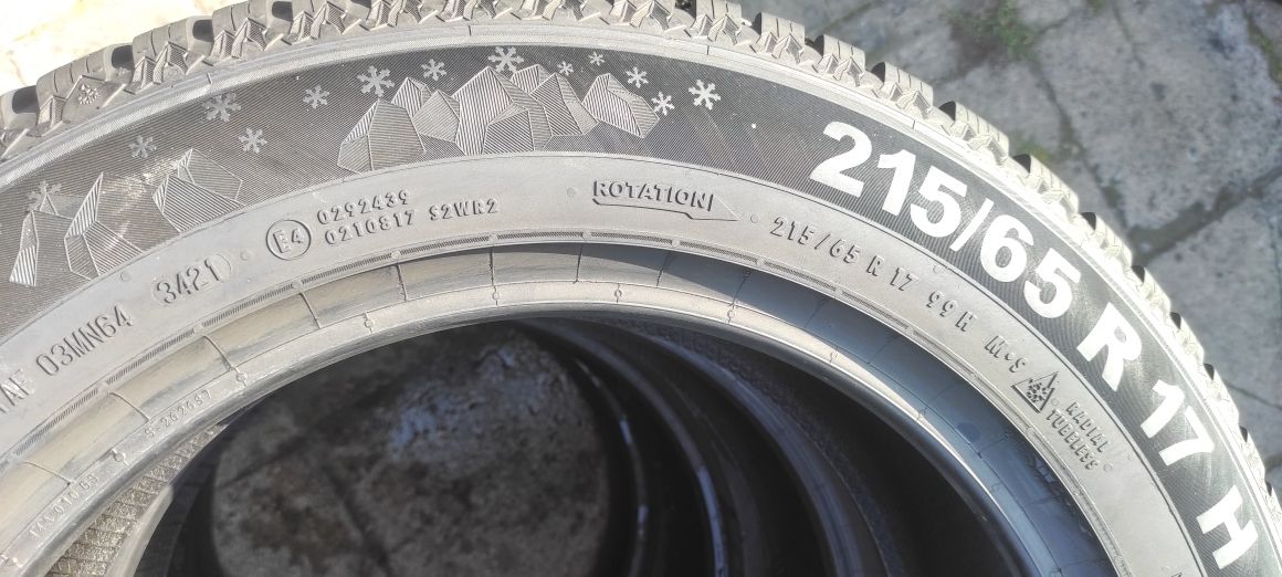 54 Opony Zimowe SEMPERIT 215/65/17 Bardzo Ładne