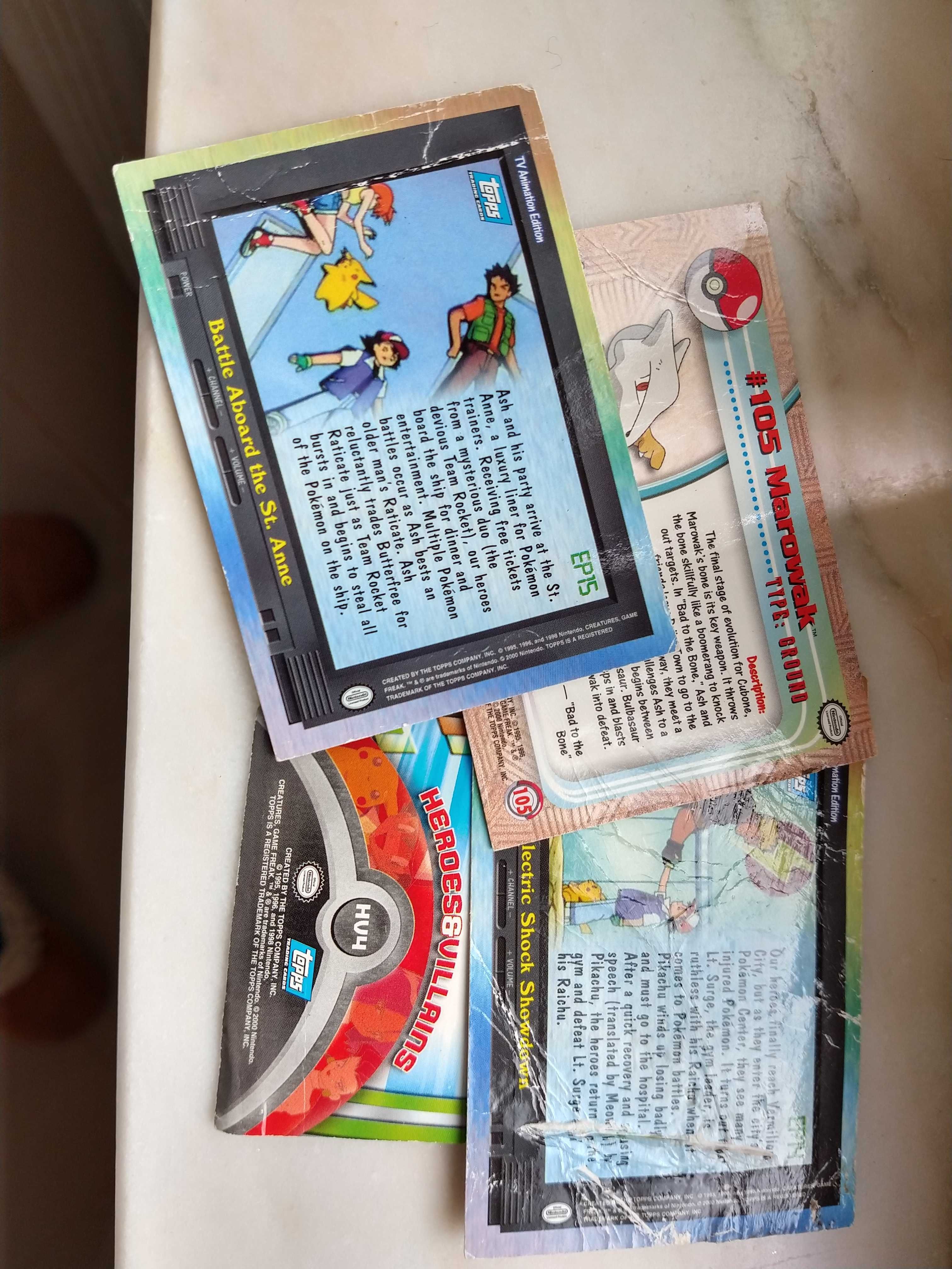 Cartas Pokemon Topps TV Animation